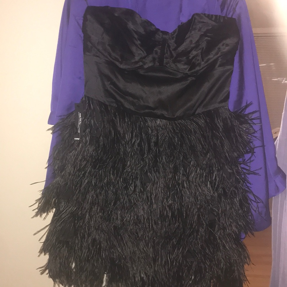 Express shoulderless dress